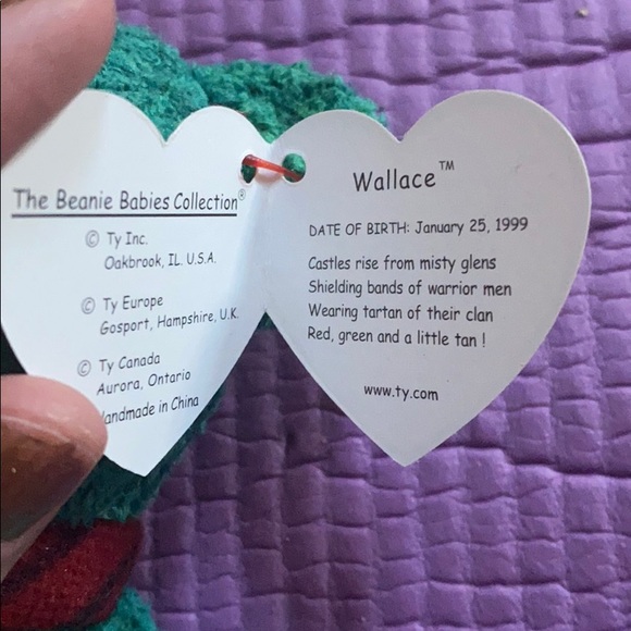 Wallace Beanie Baby T.Y. - Picture 3 of 3